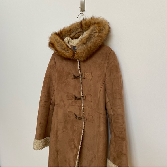 Kenneth Cole Reaction Faux Suede and Shearling Jacket - Picture 3 of 8